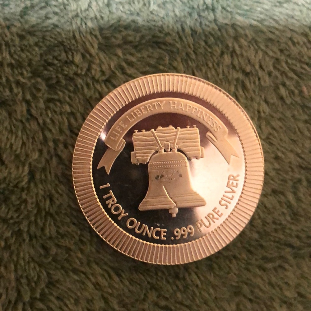 1 Troy oz .999 silver liberty bell